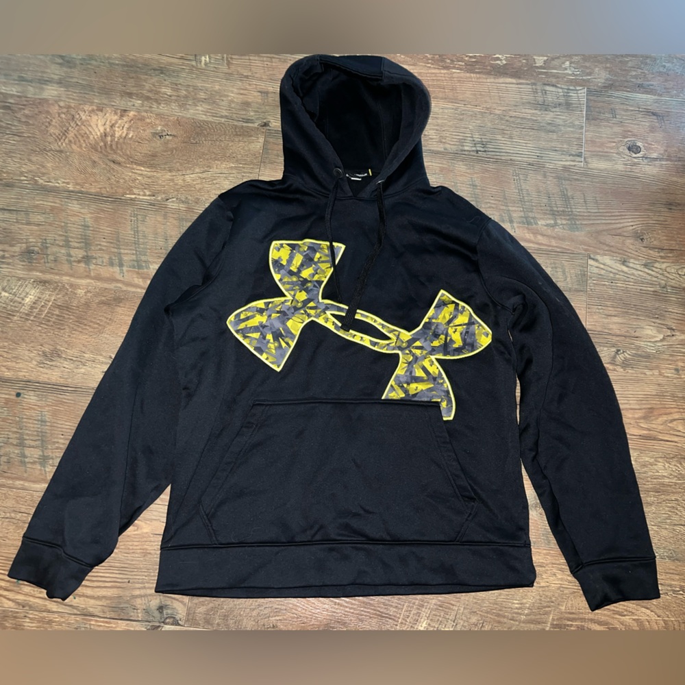 Under Armour Black Hoodie with White Logo
